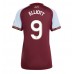 Maillot de foot Aston Villa Harvey Elliott #9 Domicile vêtements Femmes 2025-26 Manches Courtes